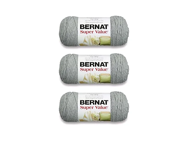 Bernat Super Value Soft Gray Yarn