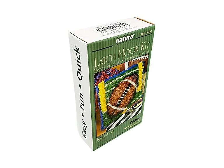 Caron Natura Latch-Hook Kit, Carousel, 12" X 12"