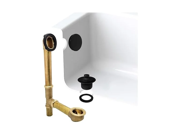 Westbrass A321H-62 14" Brass Bath Waste & Overflow Assembly
