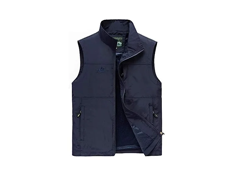 Hixiaohe Men (3XL) Causal Lightweight Outdoor Vest