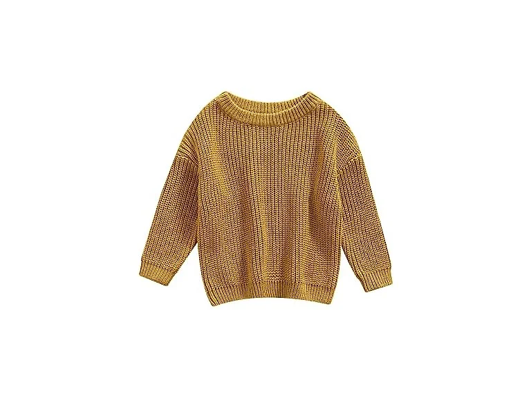 Woshilaocai Girls Toddler Baby Loose Top Beige