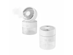 MQI MQ-DA689-WHT Mist Cooling Fan Compact Desktop Fan White