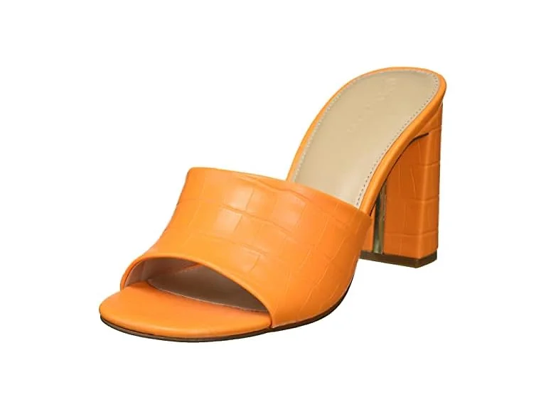 The Drop Women's Pattie High Block Heeled Mule Sandal