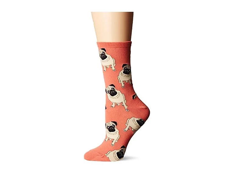 Socksmith Pugs Peach One Size