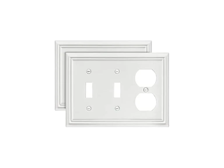 Combination Metal Light Switch Cover
