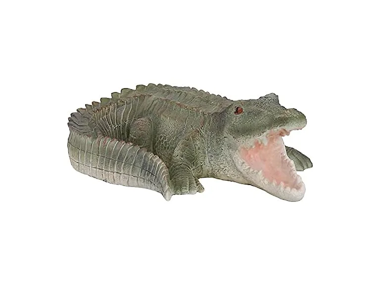Sunnydaze Chloe The Crabby Crocodile Statue Patio