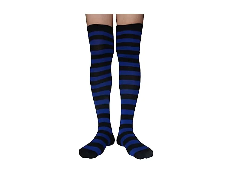 spomei Womens Thigh High Socks Striped