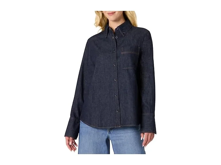 Amazon Essentials Women Oversized-fit Button-down Shirt