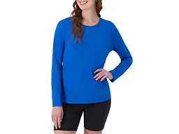 Hanes womens Sport Cool Dri Performance Long Sleeve T-shirt Shirt, Awesome Blue, Medium US