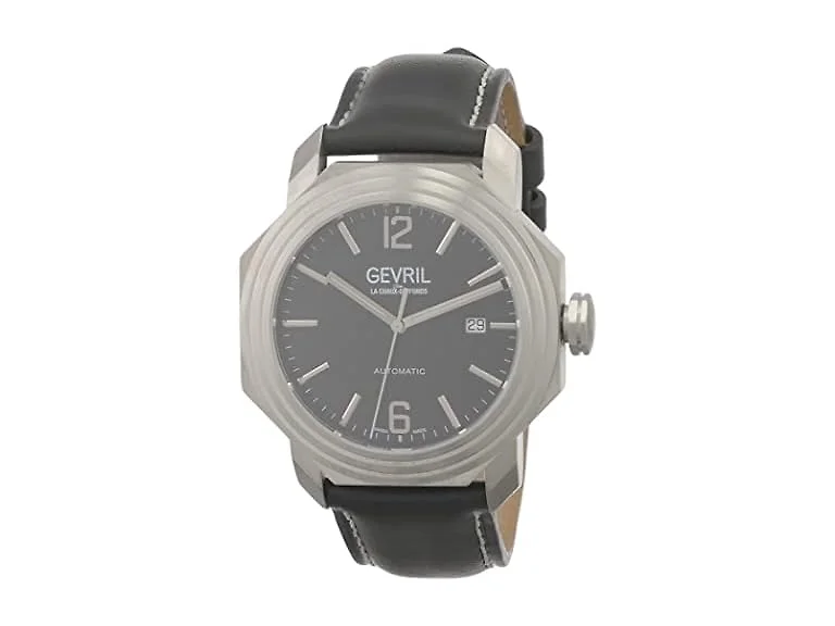 Gevril Men's Canal St Automatic Watch, Genuine Lea