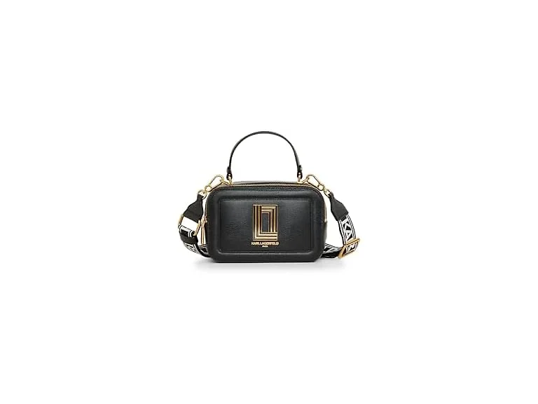Karl Lagerfeld Paris SimoneCrossbody, Black (Open Box)