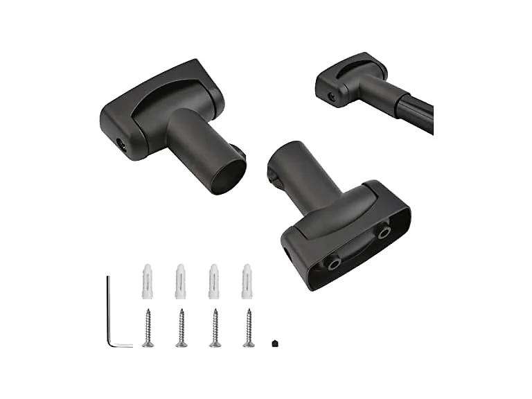 Shower Curtain Rod Bracket, 2Pcs Zinc Alloy S