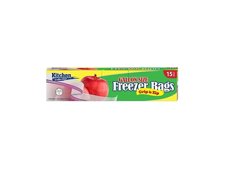 Zip Lock Bags, 1 Gallon Size, Case of 360 (24 packs x 15)