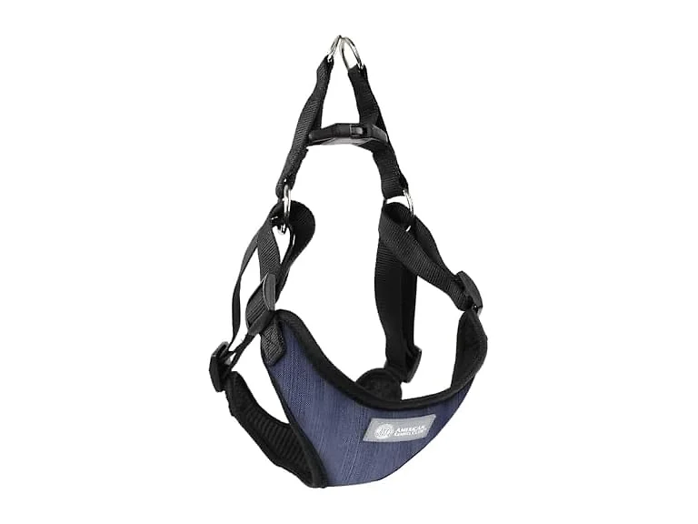 AKC Striped Step-in Dog Harness – No Pull
