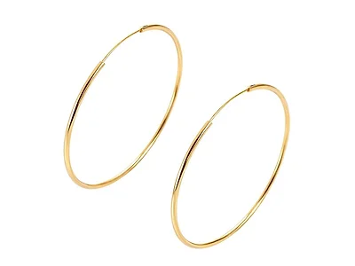 14K Gold Plated Endless Hoop 60mm