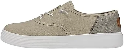 Hey Dude Mens Shoes, Conway Craft Linen, White, 37