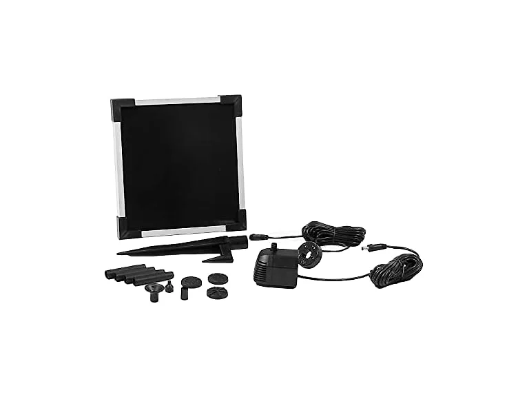 Sunnydaze 65 GPH Solar Pump & Panel Kit w/ Battery