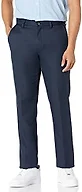 Amazon Essentials Men's Slim-Fit Flat-Front Dress Pants, Straight Leg, Polyester, Stone