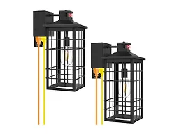 Kondras 0815L-BK-2 2-Pack 18inch Motion Sensor Porch Lig
