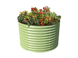 Olle B0B2526KRN Round Raised Garden Bed 32” sage Green