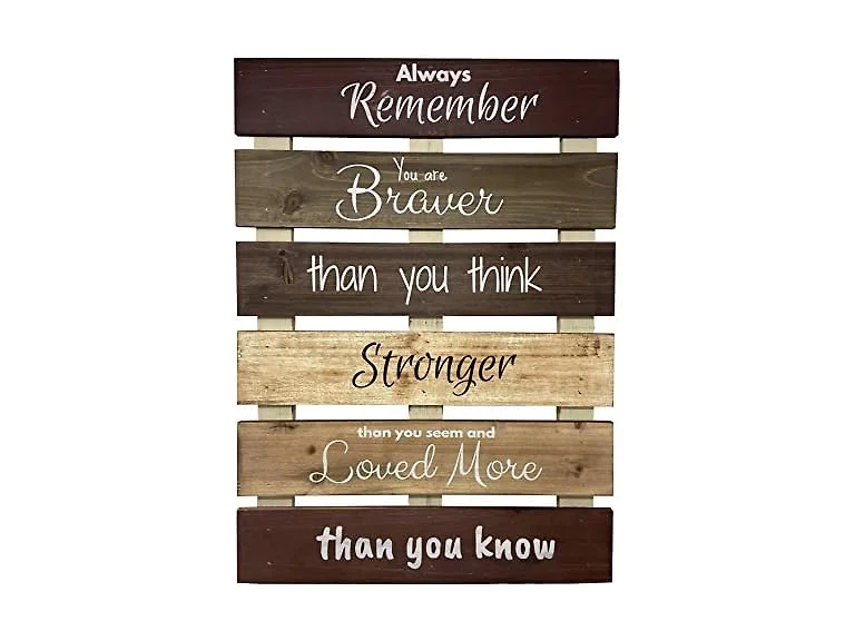 Rustic Motivational Wall Sign 2-Pack