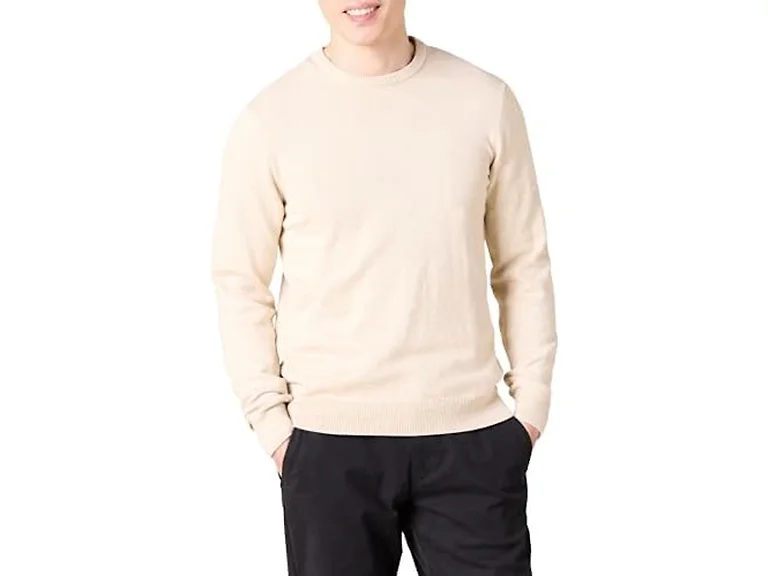 Amazon Essentials Men Cable Knit Crewneck