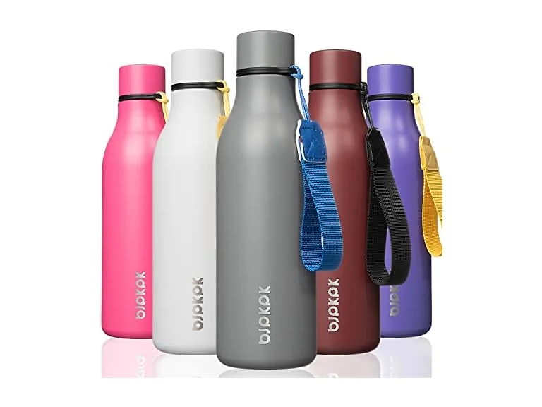 BJPKPK Insulated Water Bottles, 18 oz  Grey