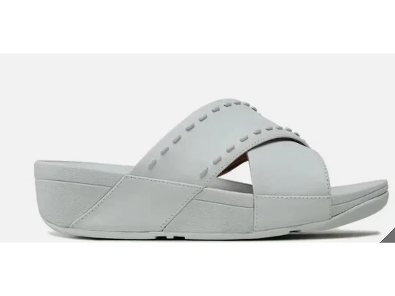 FitFlop Lulu Rubber-Stud Cross Slides (Open Box)