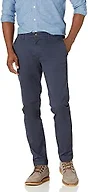 Goodthreads Men's Skinny-Fit Washed Chino Pants, -Navy, 28W x 28L