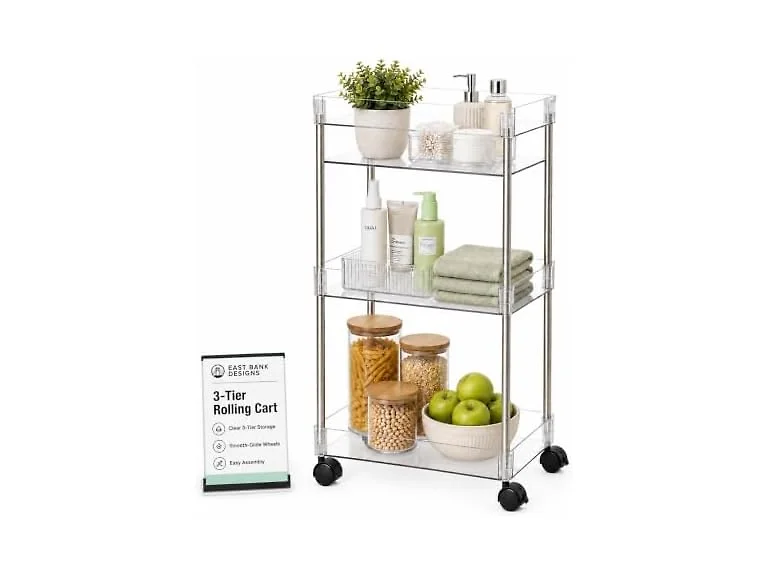 American Dream 3-Tier Acrylic Cart