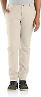 Carhartt Women's The Essential Ashland Double-Front Pant, Natural, 14 Short