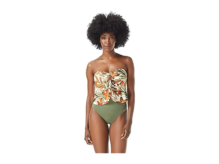 Vince Camuto Women Seychelles Tie Front Swim Top