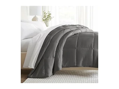 Linen Market King Comforter (Gray)