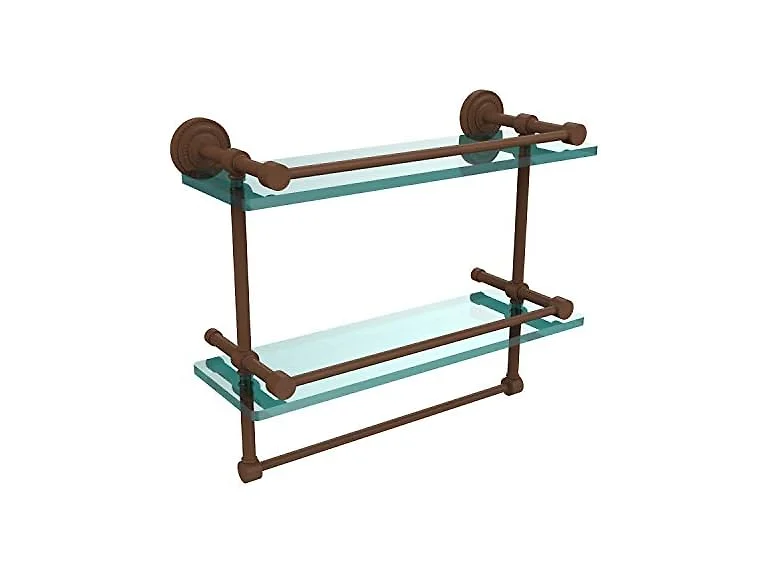Allied Brass DT-2TB/16-GAL-ABZ Dt 2 Tb Glass Shelf