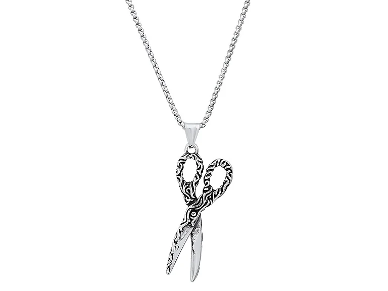Rope Chain With Scissor Pendant