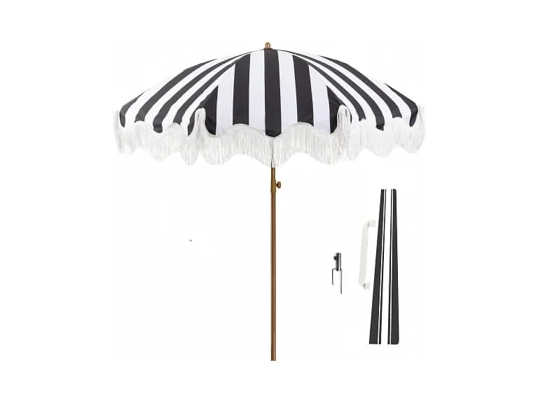 Rayjee 6.5FT Boho Patio Umbrella Fringe