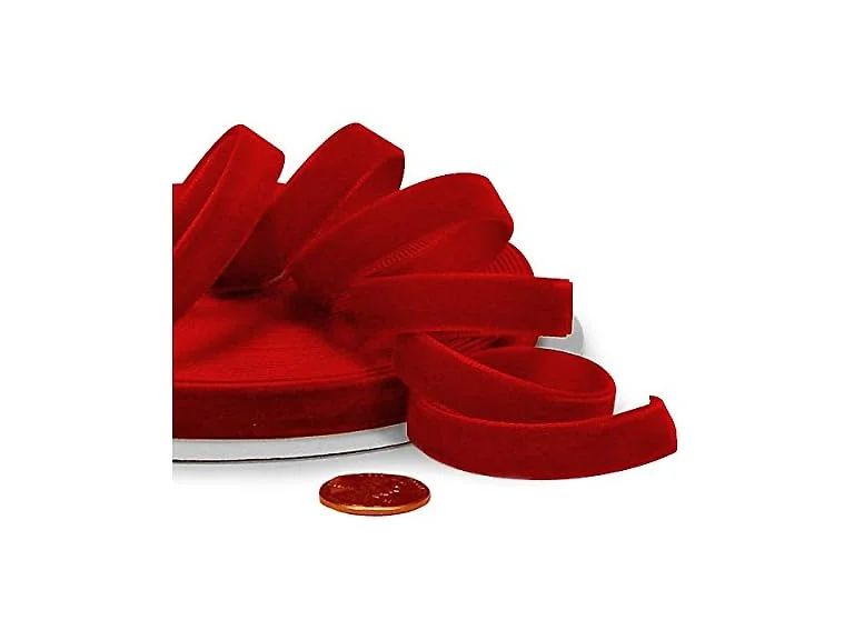 Paper Mart 3/8" X 25 Yards Red Velvet Ribbon