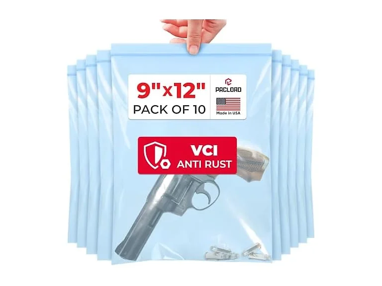 VCI Reclosable Poly Bags 9" x 12", Pack of 10