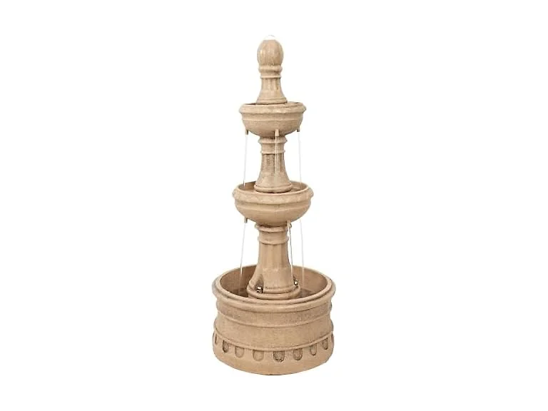 Sunnydaze Cyprus 39" H 3-Tier Outdoor Water Fountain