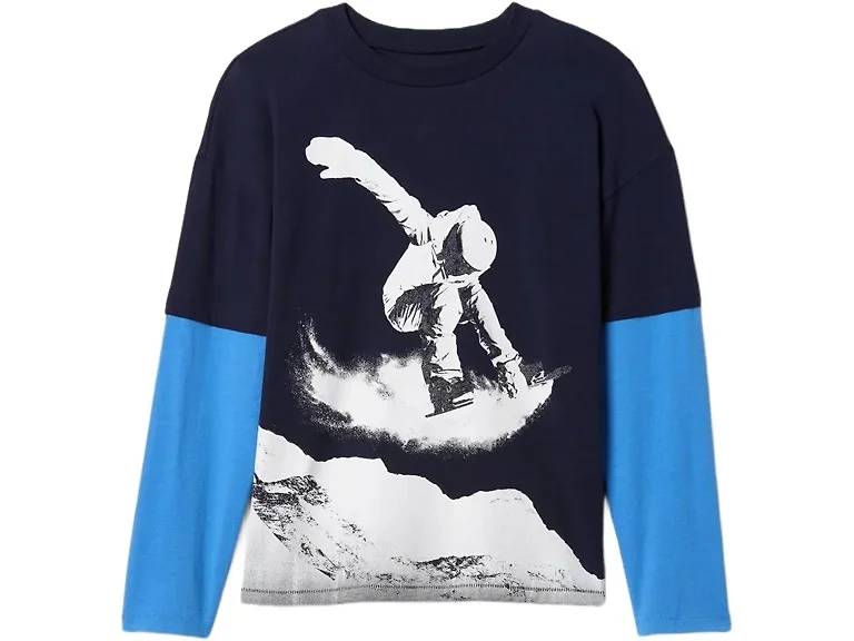 GAP Boys (L) Long Sleeve Layered Tee