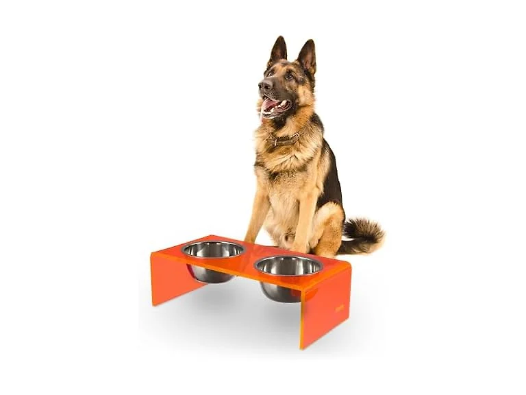 THE LICKER Store DBL2001E Keaton 7.5" Elevated Pet Feeder