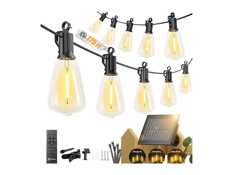 Brightown 175FT Solar String Lights