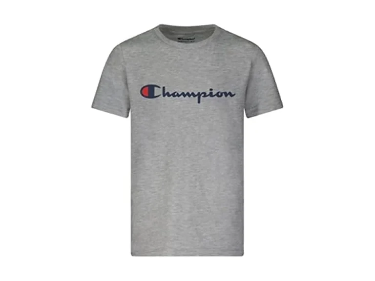 Champion Boys Short Sleeve Logo Tee Shirt