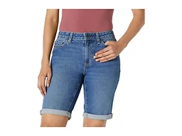 Amazon Essentials Women's Slim Fit Denim Bermuda Shorts with Pockets, Medium Blue Vintage, 6