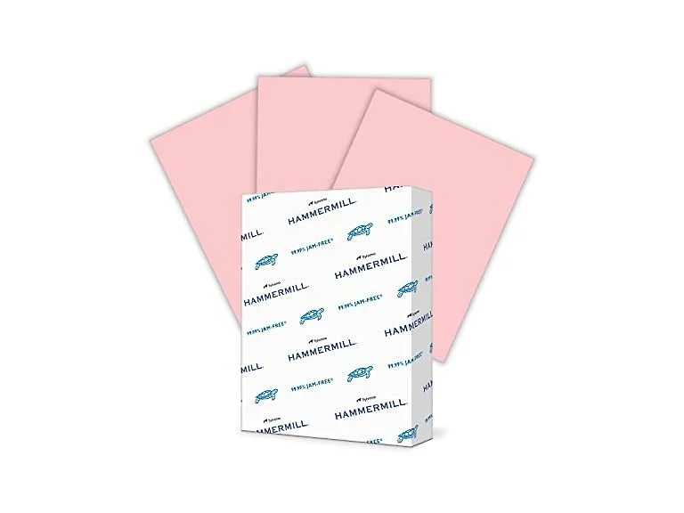 Hammermill Colored Paper, 20lb Pink Printer Paper