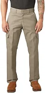Dickies Men's Relaxed Straight Leg Cargo Work Pant, Desert Sand, 32W x 30L