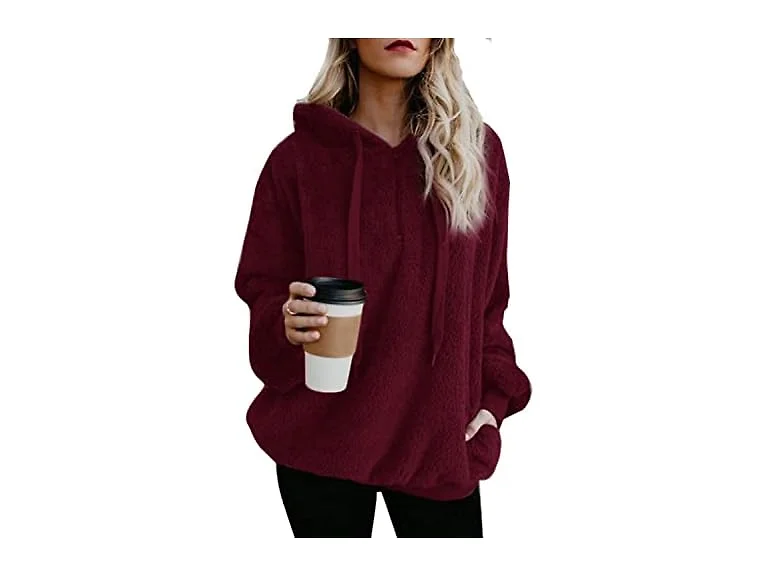 ReachMe Women (3XL) Oversized Sherpa Pullover Coat