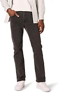 Amazon Essentials Men's Straight-Fit Stretch Jean, Light-Stretch Denim, Washed Black, 28W x 28L