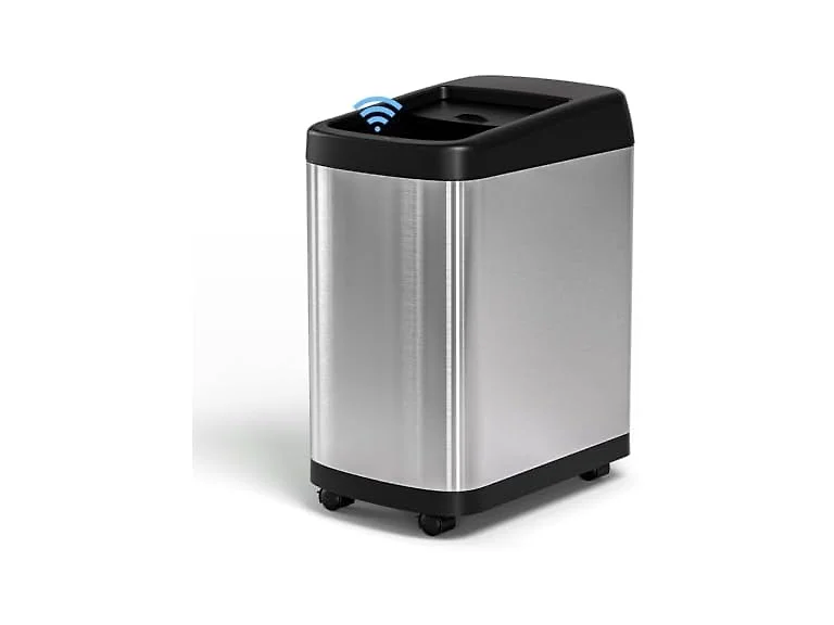 ELLO&ALLO 13 Gallon Kitchen Trash Can with Roll Up Lid