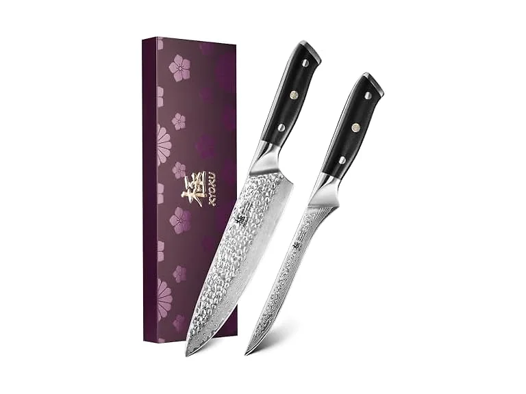 KYOKU 2pcs Japanese Shogun Series Knife Set